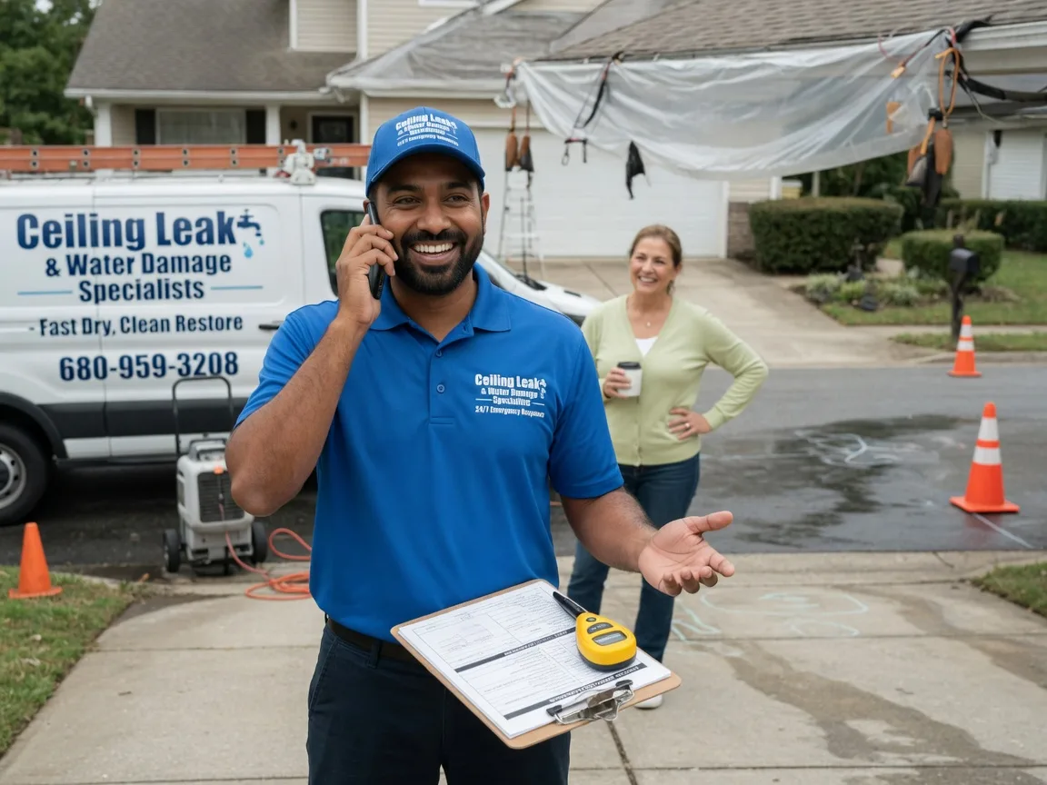 Ceiling Leak Cleanup Tafton, PA FAQs